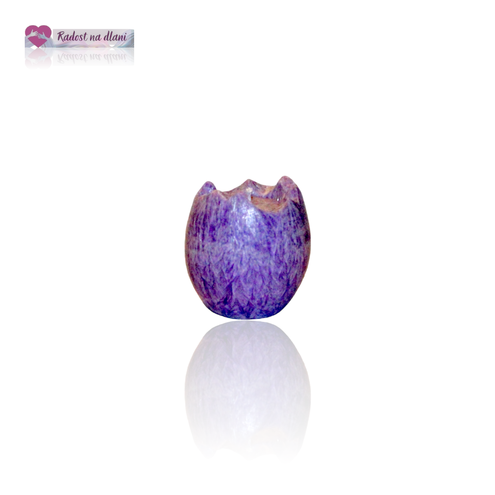 Svíčka - vajíčko 4,5cm - fialové