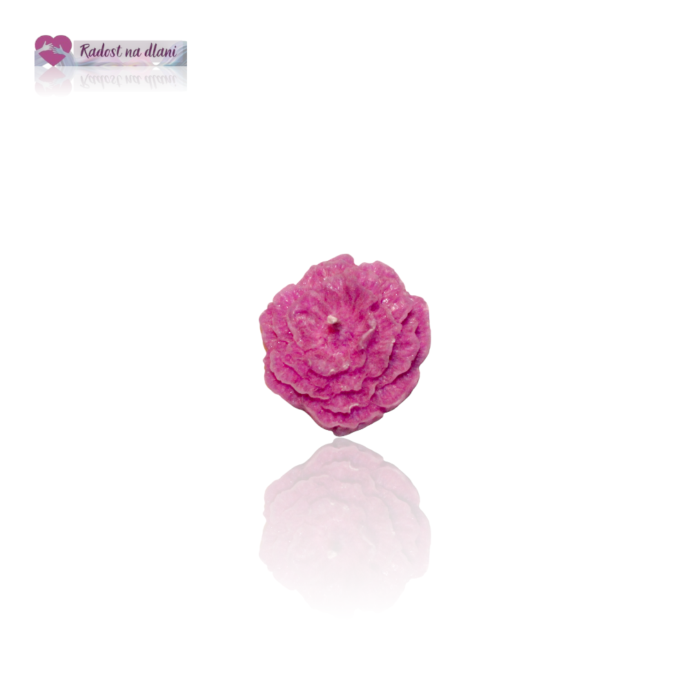 Svíčka - Plovoucí květ - 4cm -  růžová