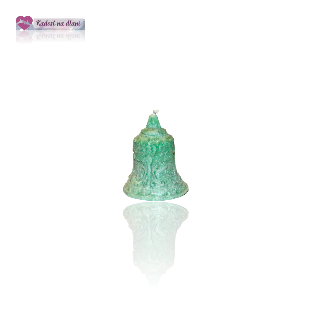 Svíčka - zvoneček 5,5cm -  zelený