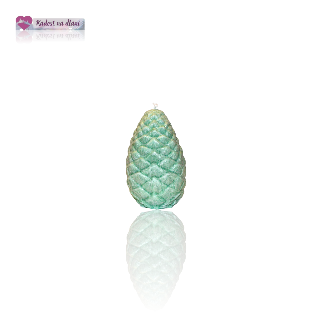 Svíčka - Šiška - 9cm - zelená