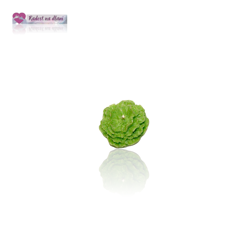 Svíčka - Plovoucí květ - 4cm - zelená