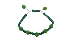 Náramek - Shamballa - zeleno - zelený