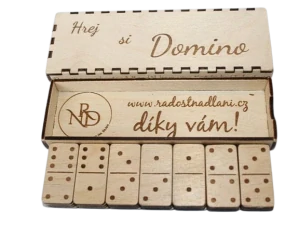 Lakované dřevěné domino z překližky