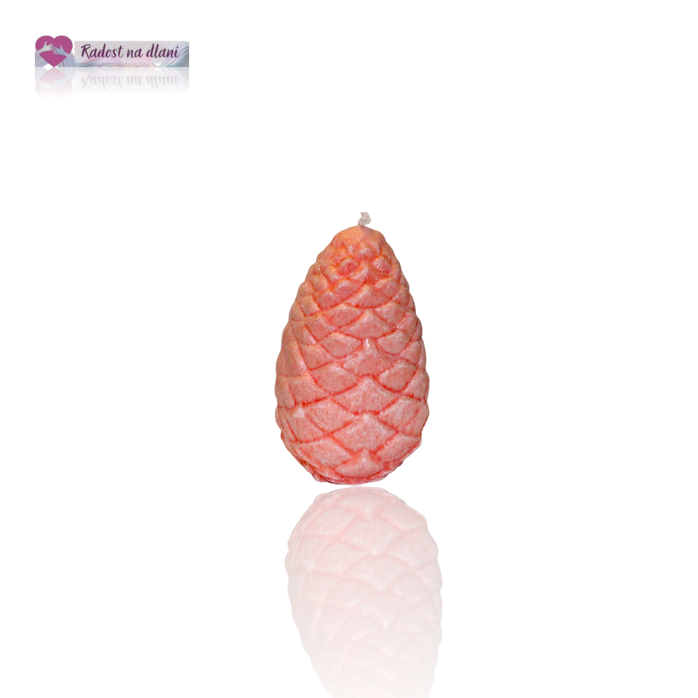 Svíčka - Šiška - 9cm - oranžová