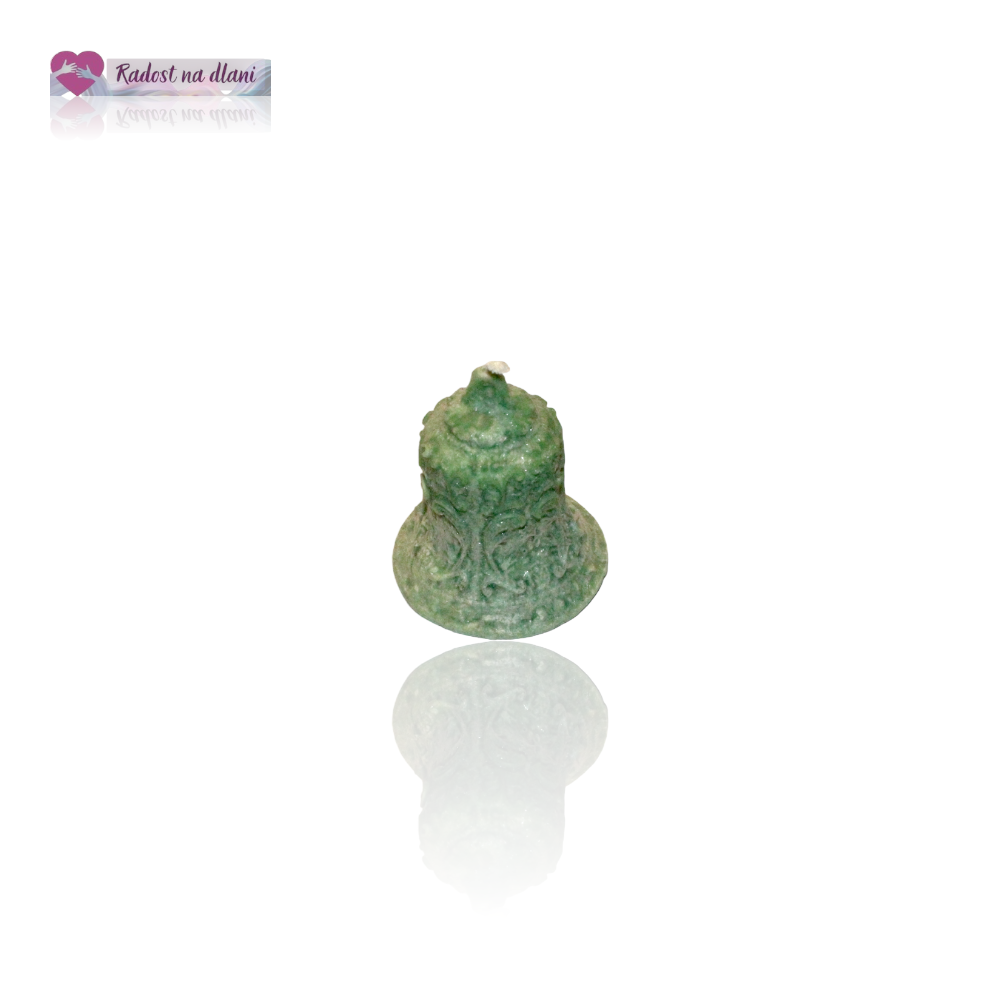 Svíčka - zvoneček 5,5cm -  zelený