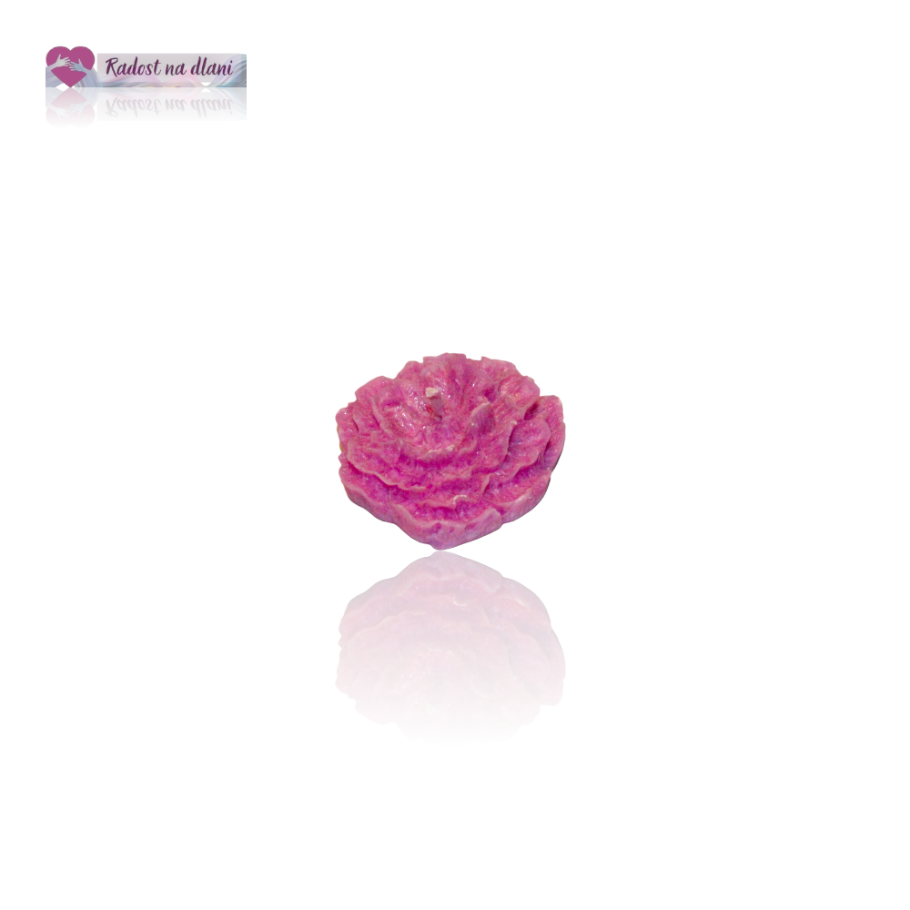Svíčka - Plovoucí květ - 4cm -  růžová