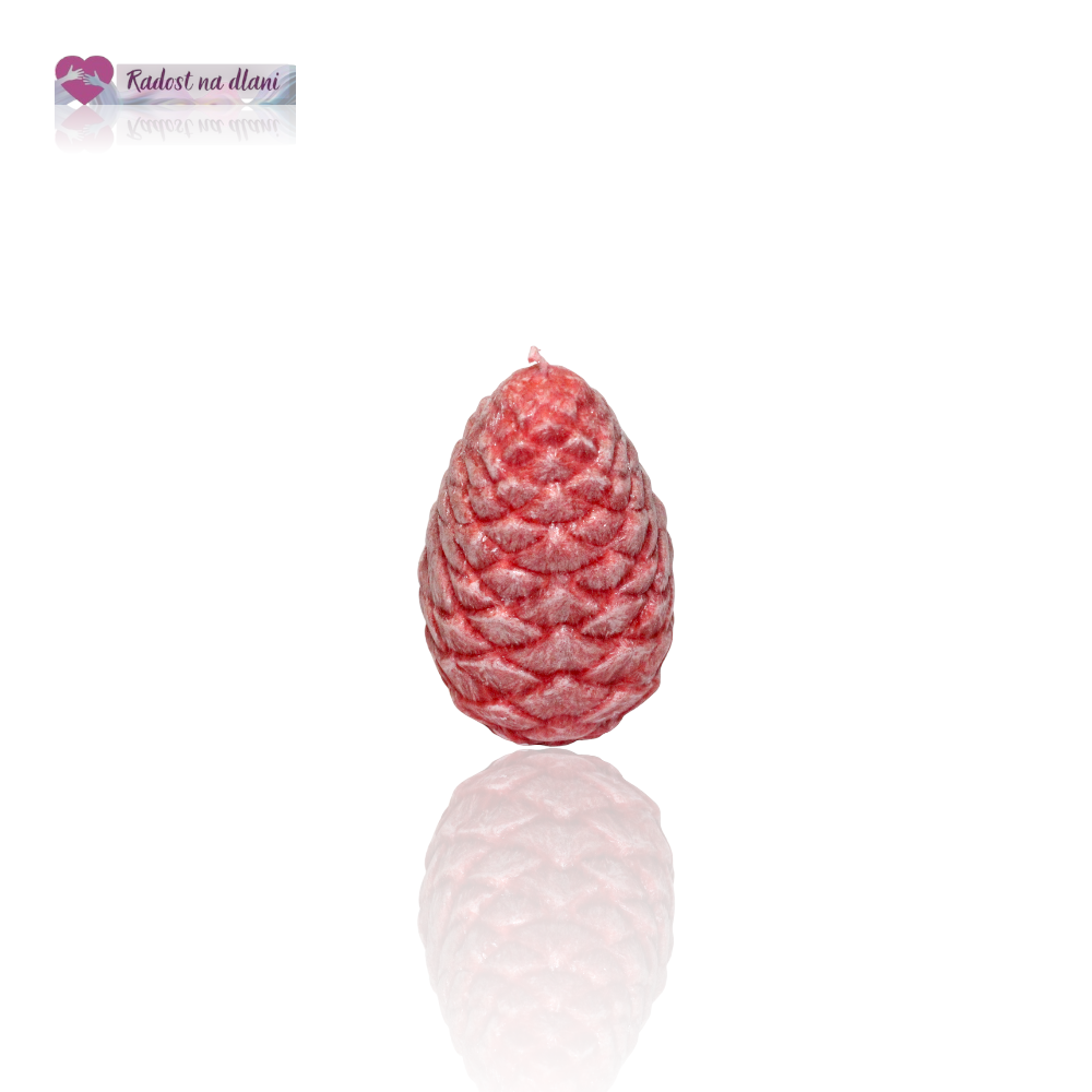 Svíčka - Šiška - 9cm - červená
