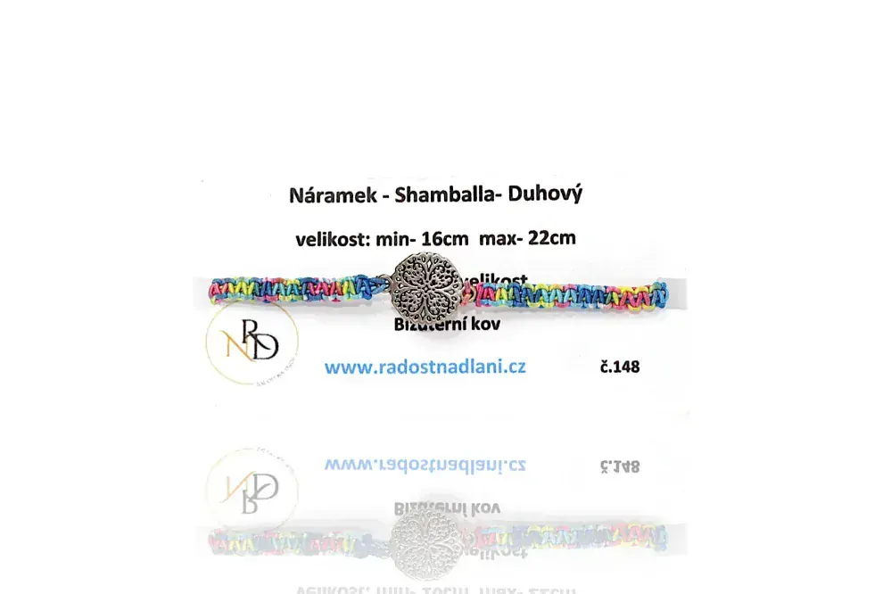 Náramek - Shamballa - vícebarevný