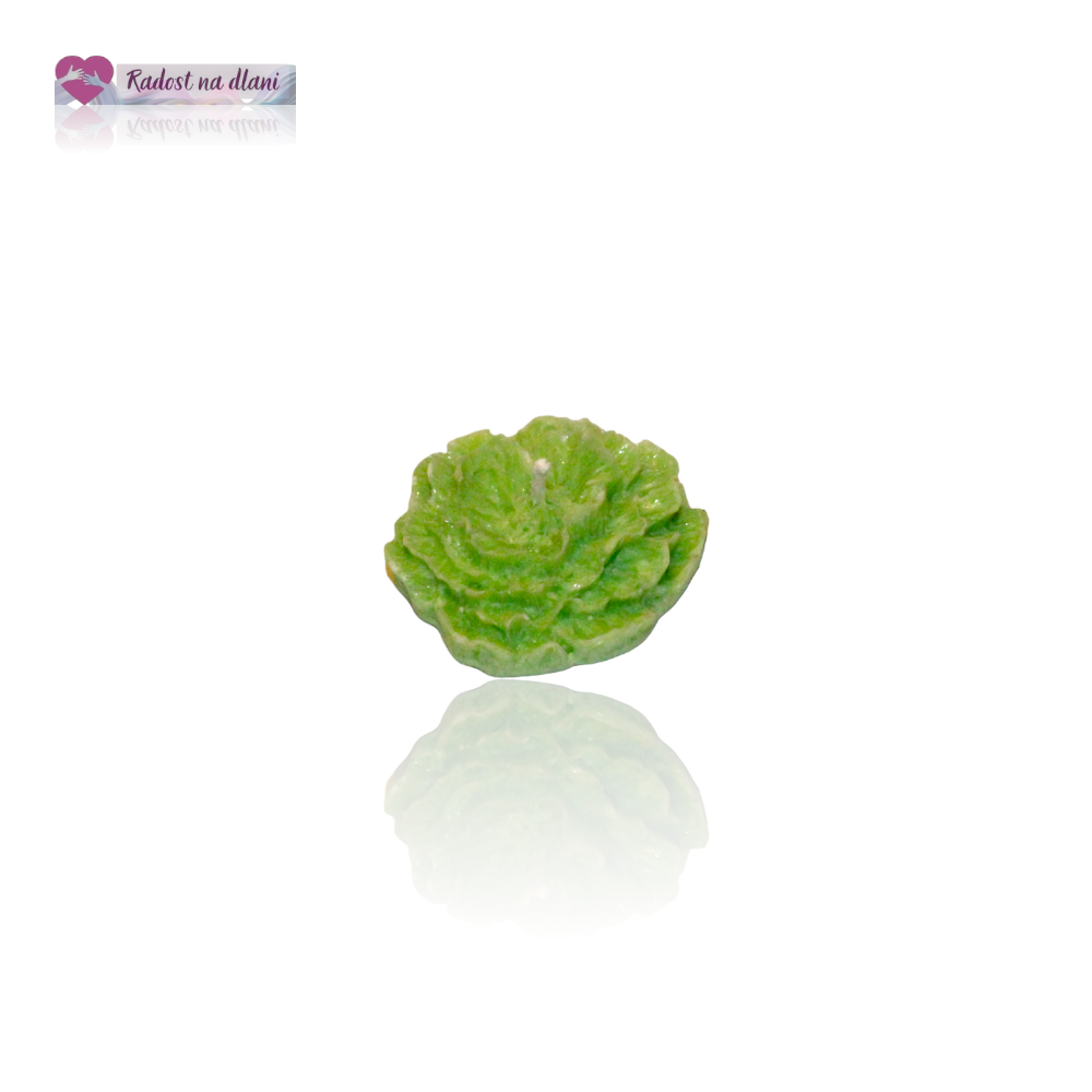 Svíčka - Plovoucí květ - 4cm - zelená