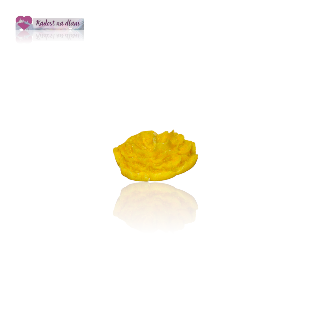Svíčka - Plovoucí květ - 4cm - žlutá