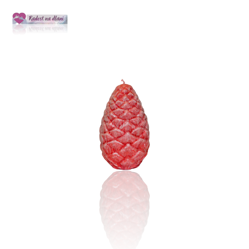Svíčka - Šiška - 9cm - červená