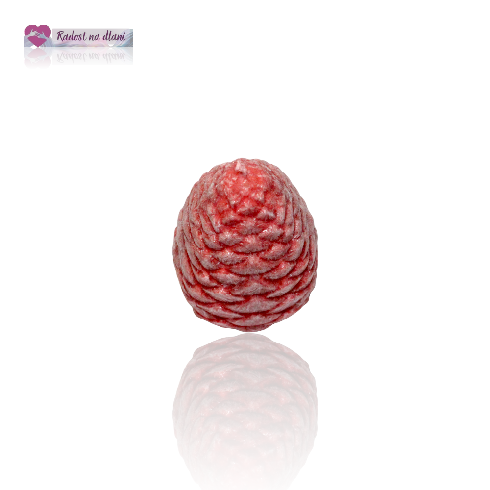 Svíčka - Šiška - 9cm - červená