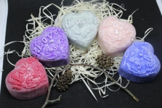Svíčka - Srdíčko Love - 3,5cm - Zelená