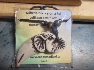 Řetízek- Slon a kel
